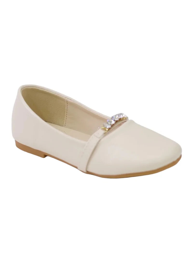 لاماراباريس RUHI GIRLS BALLARINA WITH DIAMOND STRAP BEIGE