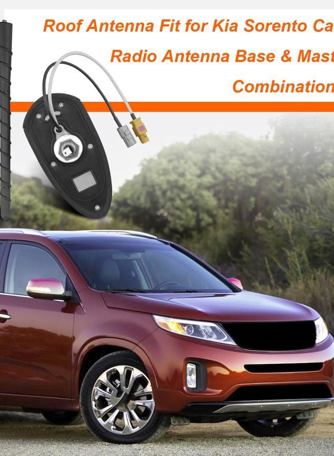 JUQAFY Roof Antenna & Base Fit for Kia Sorento 2011 2012 2013 2014 2015, Replace 96210-1u000 - Image 2
