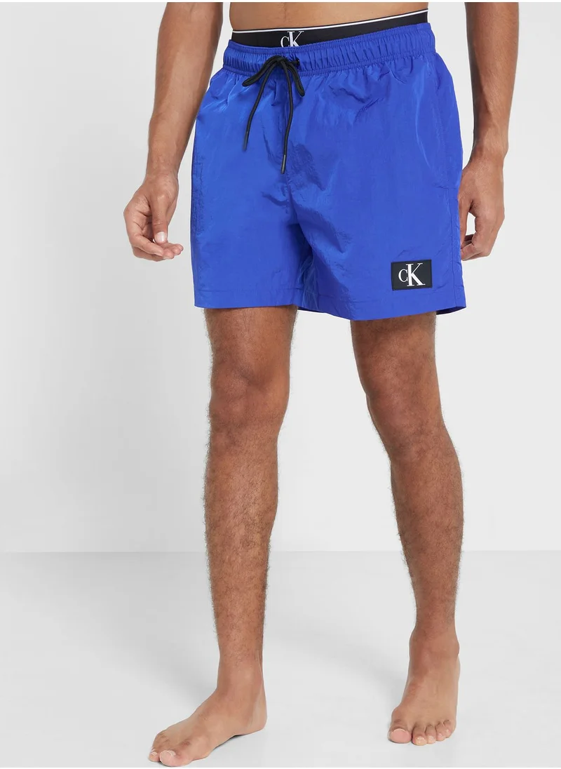 CALVIN KLEIN Logo Drawstring Swim Shorts