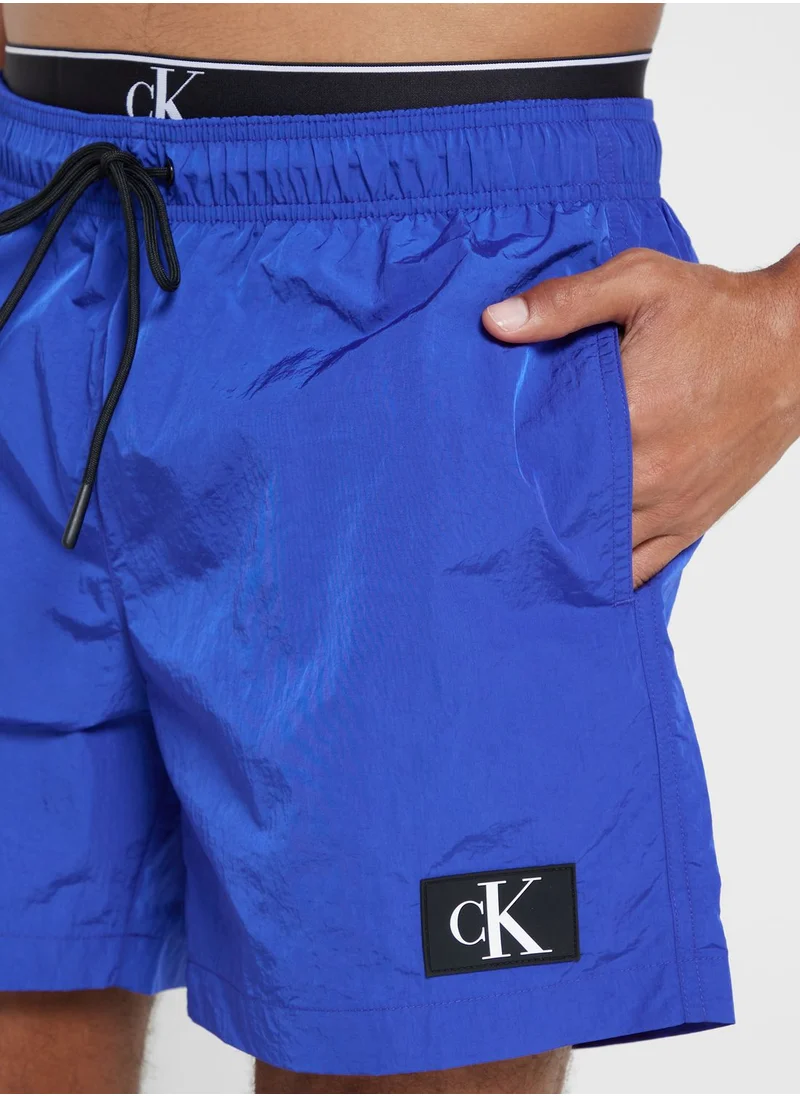 CALVIN KLEIN Logo Drawstring Swim Shorts
