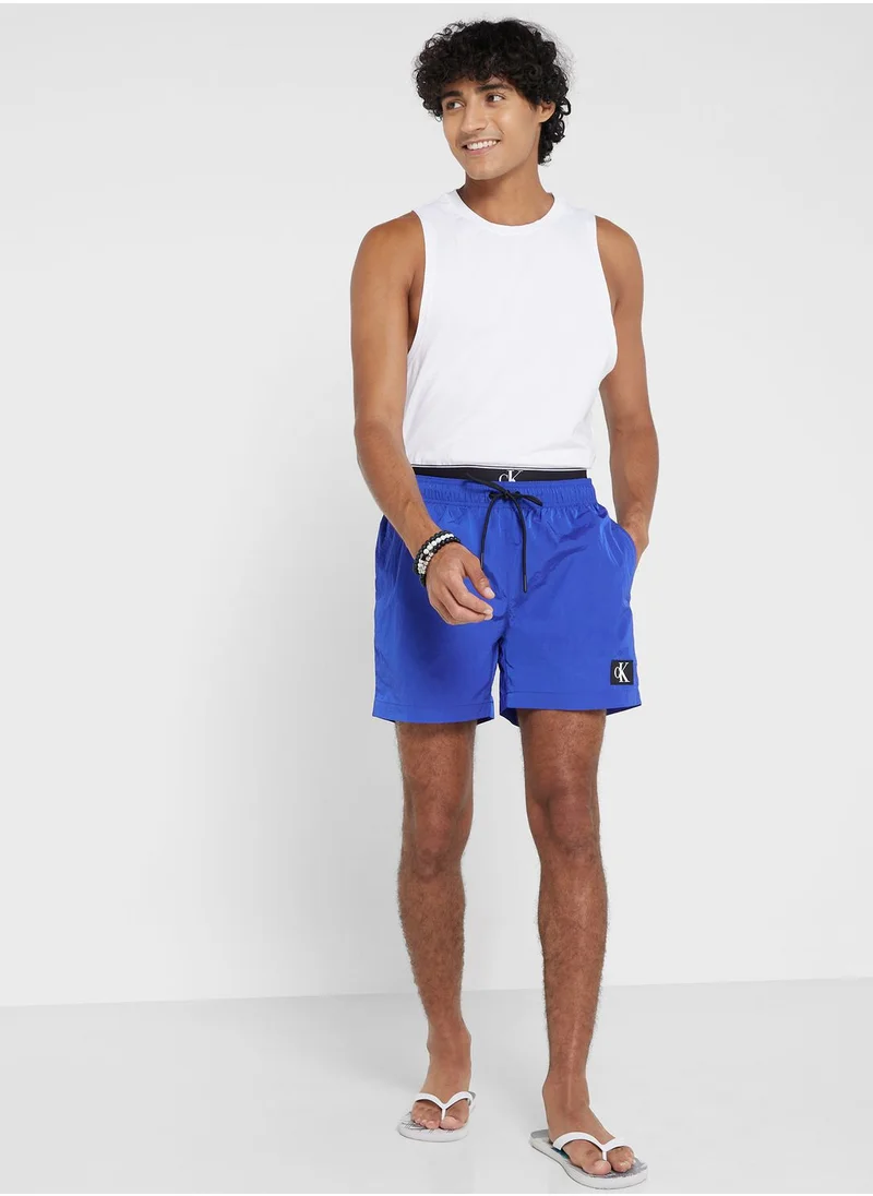CALVIN KLEIN Logo Drawstring Swim Shorts