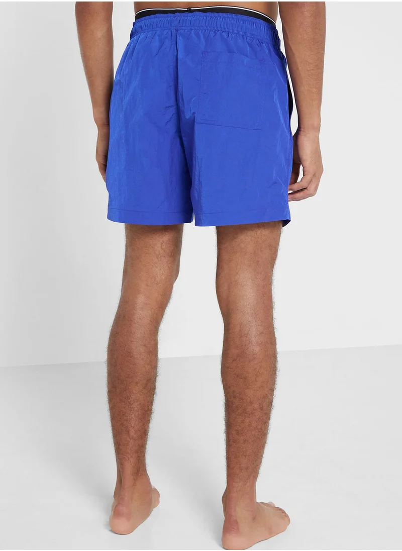 CALVIN KLEIN Logo Drawstring Swim Shorts