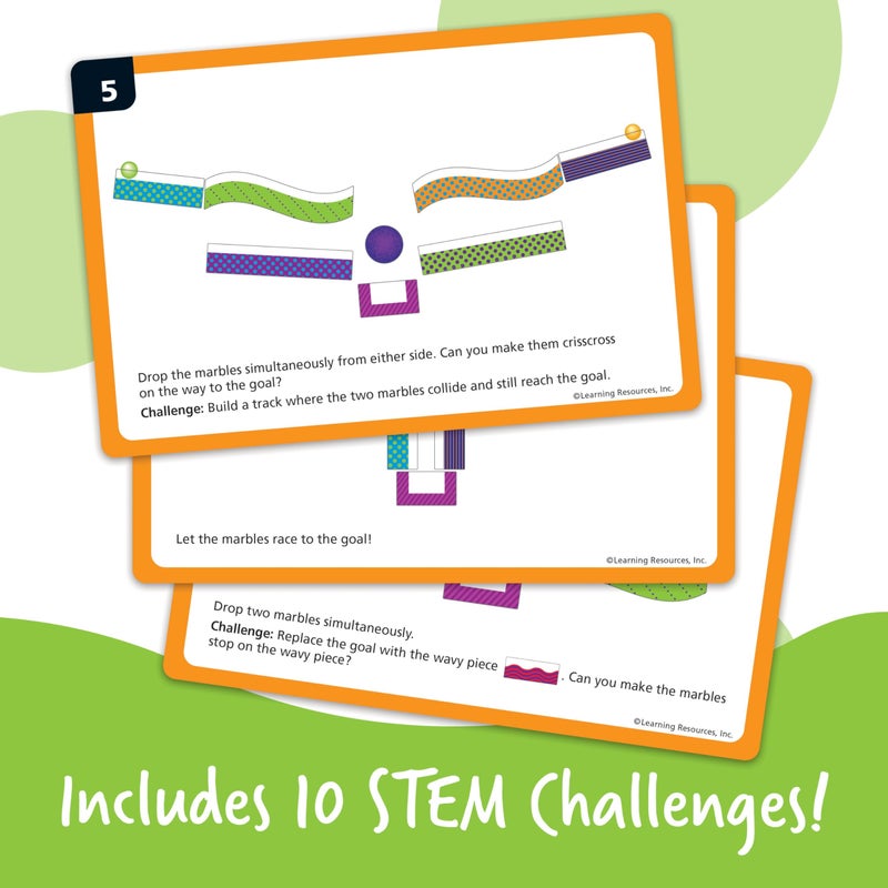 Learning Resources Learning Resources Tumble Trax Magnetic Marble Run, STEM Toy, 28 Piece Set, Ages 5+ - Image 5