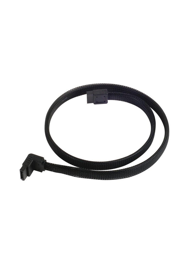 SilverStone Silverstone Tek 90 Degree SATA III Cable with NonScratch Locking Mechanism CP08  - Image 1