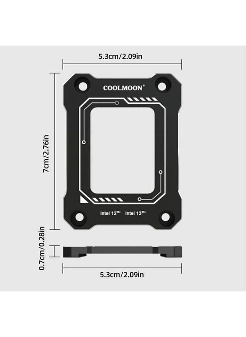 Cool Moon Coolmoon Lga 1700 12TH 13TH CPU Processor Aluminum Anti-Bend Trimmer Back Panel Frame  - Image 3