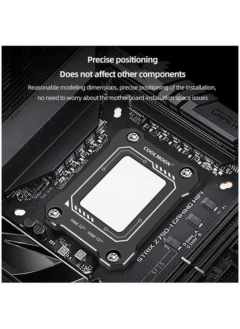 Cool Moon Coolmoon Lga 1700 12TH 13TH CPU Processor Aluminum Anti-Bend Trimmer Back Panel Frame  - Image 4