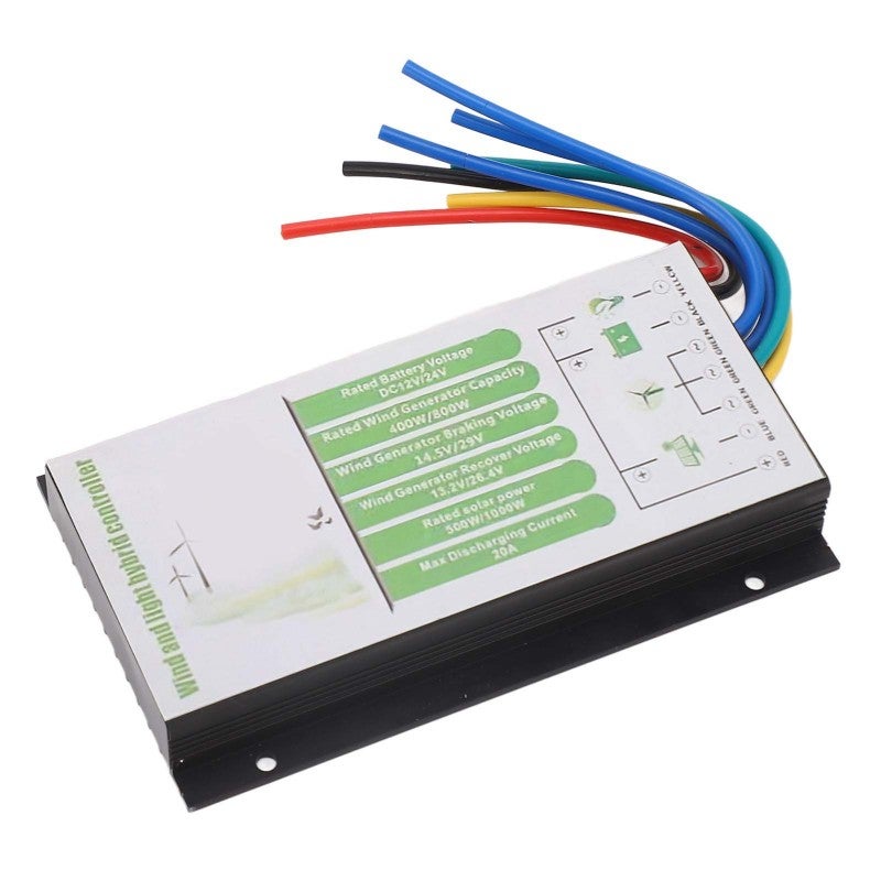 Hybrid Charge Controller 12V 24V 800W Wind 1000W Solar - PWM MCT Charging Technology - Aluminum Alloy Heat Dissipation for Wind Solar Complementary Systems - Image 3
