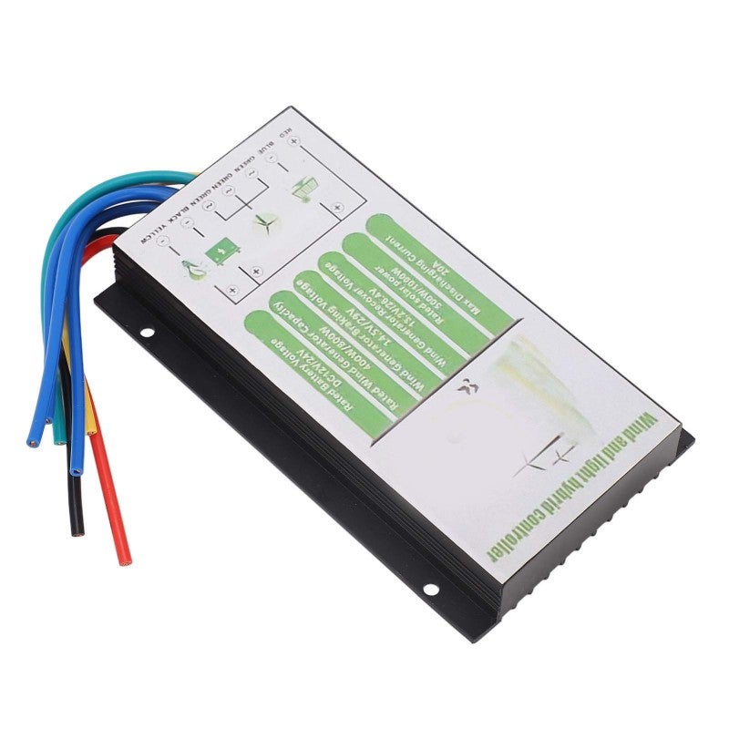 Hybrid Charge Controller 12V 24V 800W Wind 1000W Solar - PWM MCT Charging Technology - Aluminum Alloy Heat Dissipation for Wind Solar Complementary Systems - Image 2