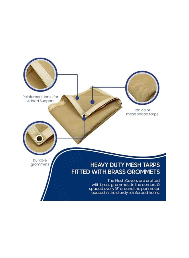 The Bros غطاء مظلة خارجية، بيج 2م-3م، شراع ظل، غطاء مظلة خارجي، غطاء مناسب لبيرغولا حديقة الفناء والشمس واللعب، شراع ظل شمسية مضاد للأشعة فوق البنفسجية - Image 3