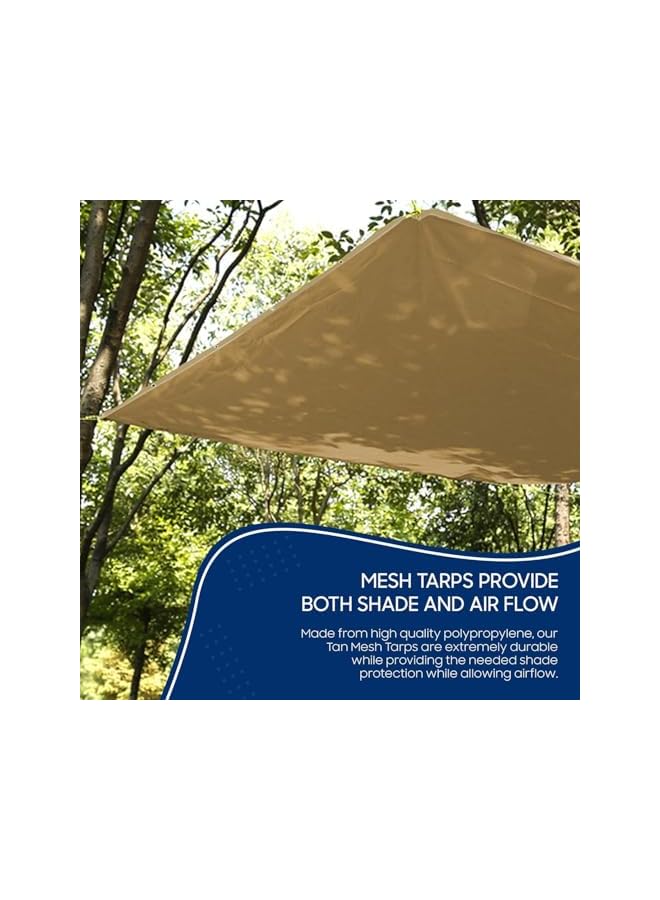 The Bros غطاء مظلة خارجية، بيج 2م-3م، شراع ظل، غطاء مظلة خارجي، غطاء مناسب لبيرغولا حديقة الفناء والشمس واللعب، شراع ظل شمسية مضاد للأشعة فوق البنفسجية - Image 2