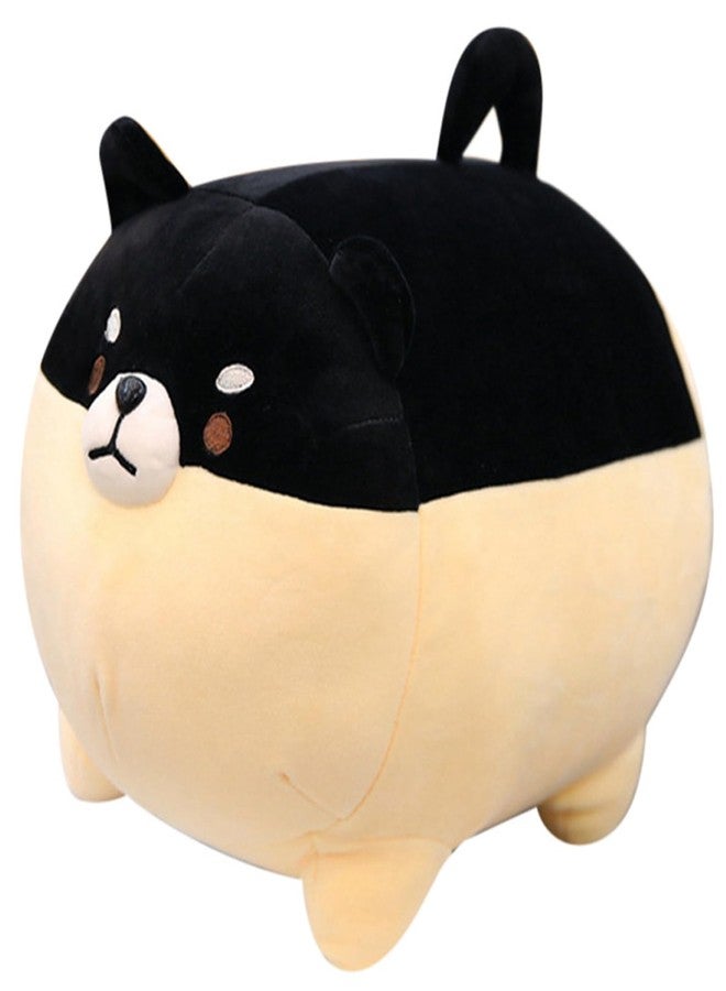 sofipal Shiba Inu Dog Plush Pillow,Cute Corgi Shiba Inu Stuffed Animal Toy Doll Gifts for Valentine,Christmas (Black, 15.7 inch) - Image 1