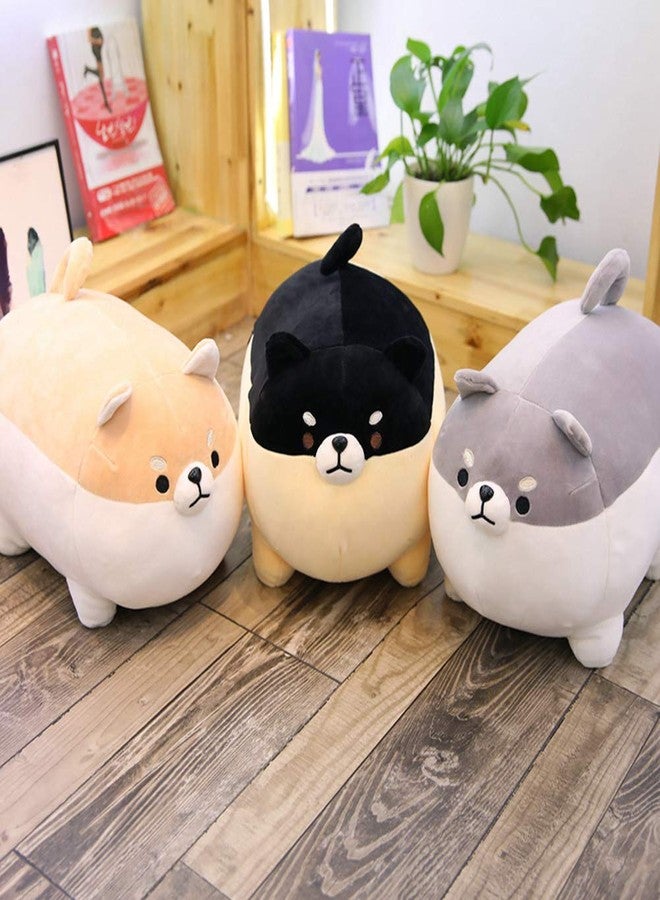 sofipal Shiba Inu Dog Plush Pillow,Cute Corgi Shiba Inu Stuffed Animal Toy Doll Gifts for Valentine,Christmas (Black, 15.7 inch) - Image 3