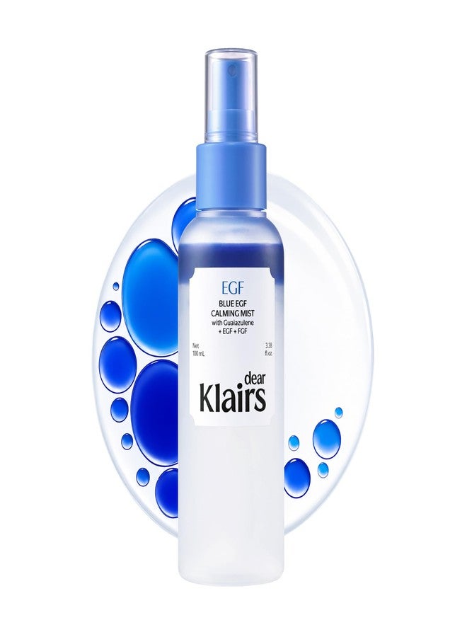 DearKlairs Blue EGF Cooling Mist, Bi-Phase Face Mist, EGF+Guaiazulene, Lightweight Non-Sticky Finish, Oily-Dehydrated & Sensitive Skin, Instant Cooling & Soothing, Korean Skincare, 3.38 fl oz - Image 1