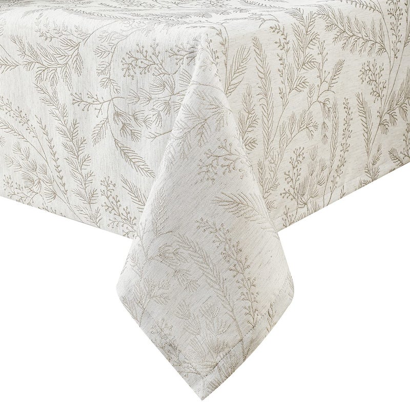 Chassic Elegant Damask Tablecloth for Small Rectangle Tables Wrinkle and Stain Resistant Washable Floral Table Cloth Vintage Toile Table Cover 52 x 70 inches  Cream