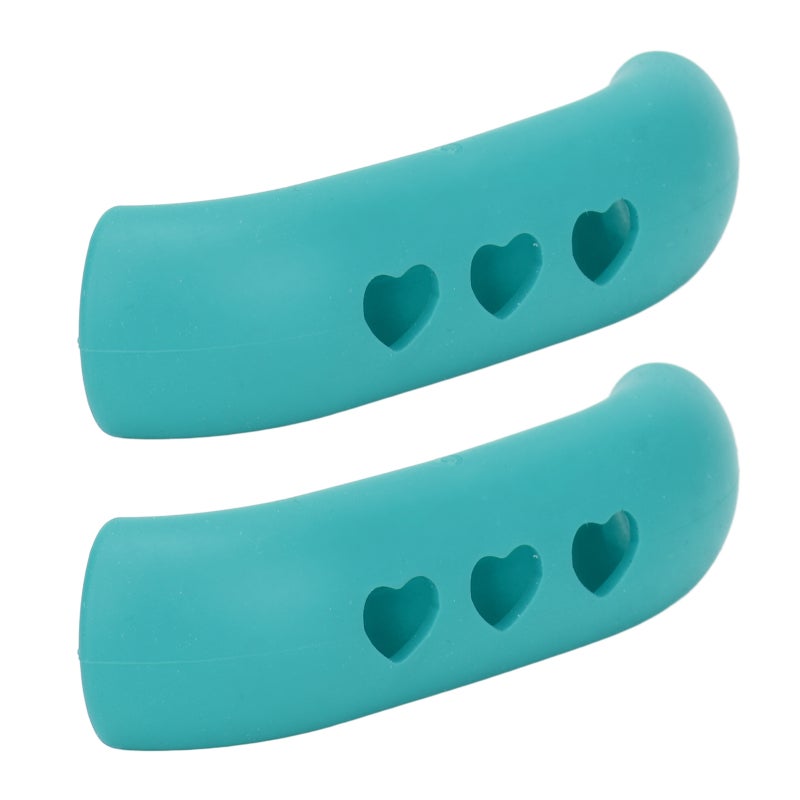 Silicone Pot Handle Cover Blue Heat Resistant Non-Slip Sleeve - Easy Install Flexible Grip for Hot Pans Cast Iron Skillets for Home Kitchen - Image 3
