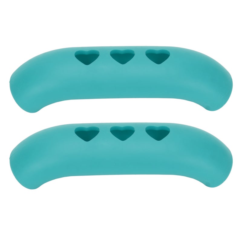 Silicone Pot Handle Cover Blue Heat Resistant Non-Slip Sleeve - Easy Install Flexible Grip for Hot Pans Cast Iron Skillets for Home Kitchen - Image 1