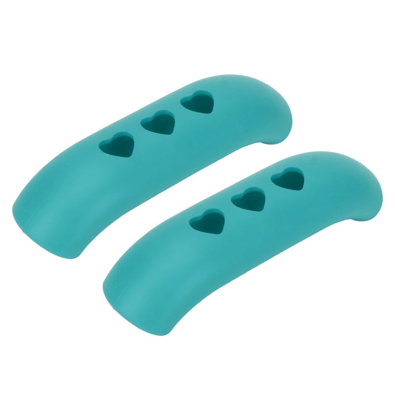 Silicone Pot Handle Cover Blue Heat Resistant Non-Slip Sleeve - Easy Install Flexible Grip for Hot Pans Cast Iron Skillets for Home Kitchen - Image 5