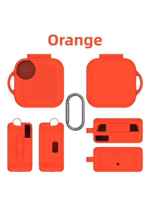 Suitable For CMF Buds Pro2 Bluetooth Headset Silicone Protective Case Simple Solid Color Drop-resistant Soft Case Waterproof Case-Color:Orange-Model:G103