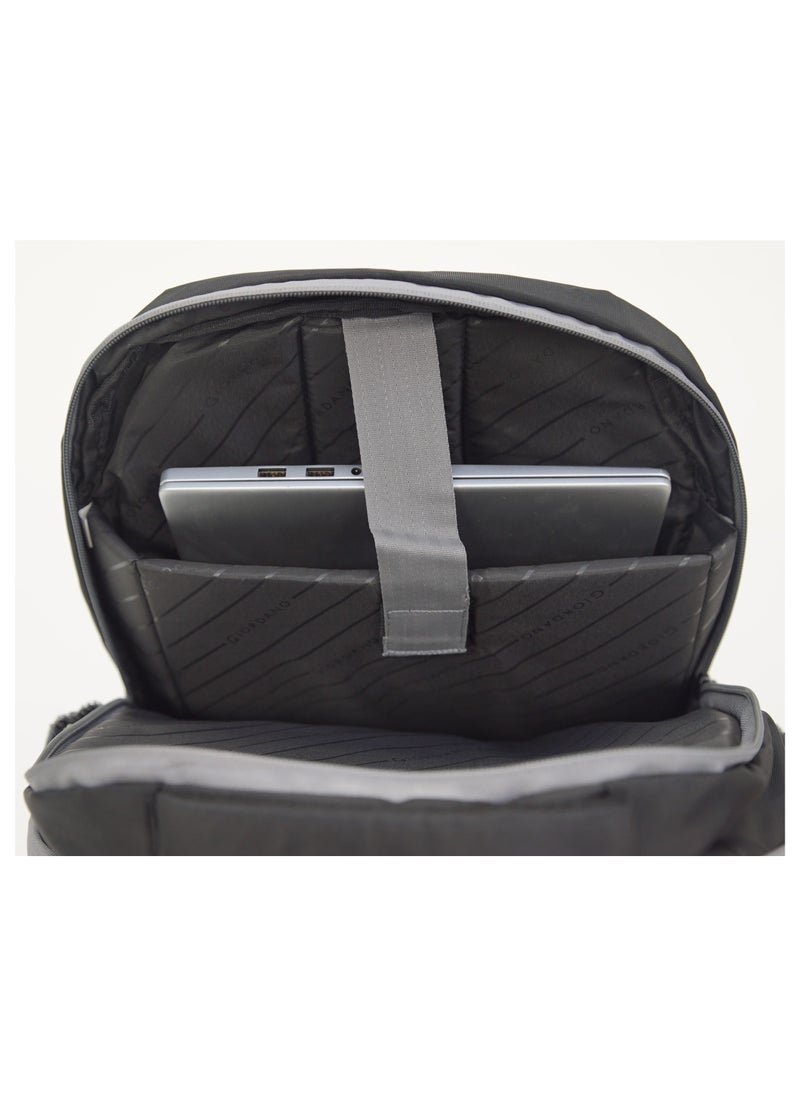 GIORDANO Giordano Orion Backpack Black Grey 19-Inches, Travel-Friendly & Versatile Lightweight Bag with Multi-Compartment, Laptop Padding – Ideal Bag for Men Women Office Work Outdoor  - Image 5
