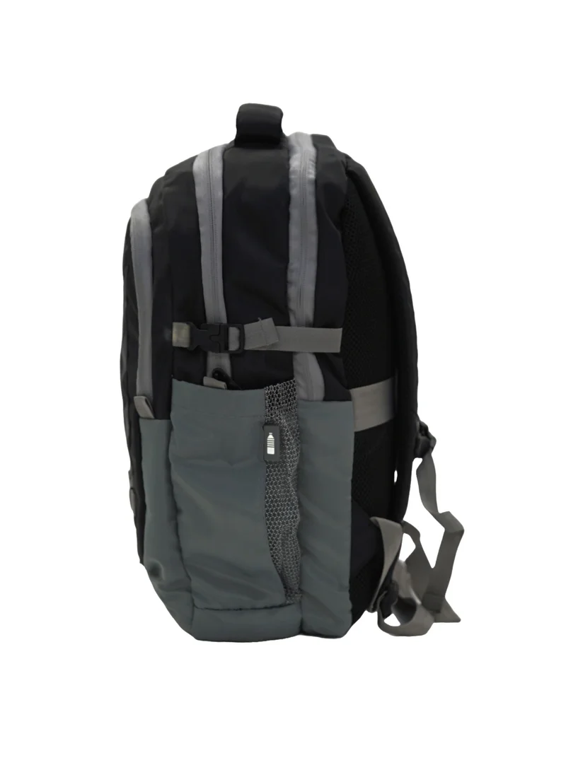 جيوردانو Giordano Orion Backpack Black Grey 19-Inches, Travel-Friendly & Versatile Lightweight Bag with Multi-Compartment, Laptop Padding – Ideal Bag for Men Women Office Work Outdoor