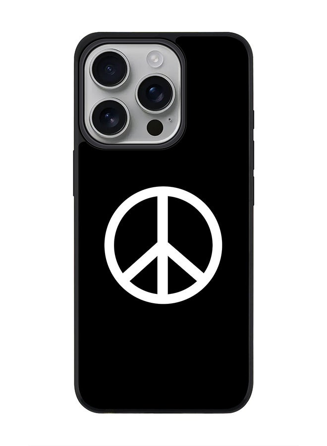 Stylizedd For iPhone 16 Pro Case [Compatible with MagSafe] Slim Magnetic cover Phone Case iPhone 16 Pro -Peace Sign - Image 1