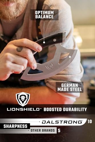 Dalstrong Ulu Knife - 7 inch - Rocking, Mincing, Slicing Meat & Herb Knife - Gladiator Series Elite - High-Carbon 5CR15MOV Steel - Razor Sharp Kitchen Knife - G10 Handle - Chef Knife - Image 5