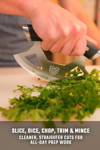 Dalstrong Ulu Knife - 7 inch - Rocking, Mincing, Slicing Meat & Herb Knife - Gladiator Series Elite - High-Carbon 5CR15MOV Steel - Razor Sharp Kitchen Knife - G10 Handle - Chef Knife - Image 3