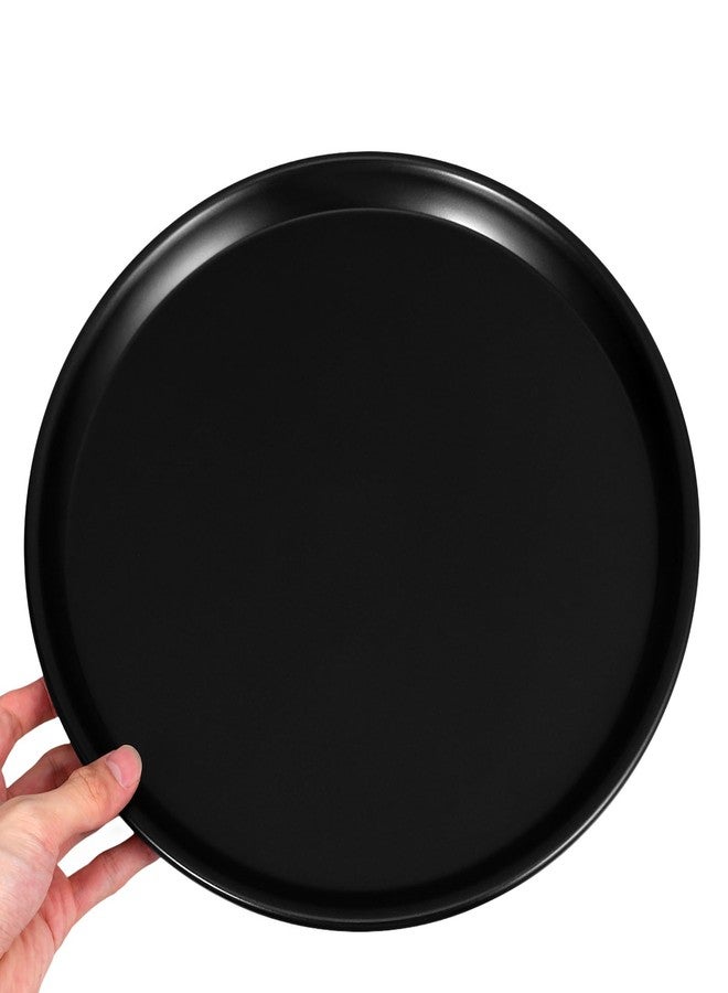 STOBAZA 12.6 Inch Non-Stick Round Oven Pizza Crisper Pan Versatile Baking Tray for Heating Freezing Frying and Food Preservation - Image 4