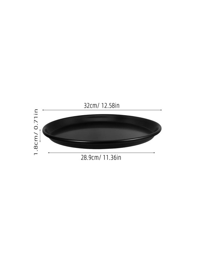 STOBAZA 12.6 Inch Non-Stick Round Oven Pizza Crisper Pan Versatile Baking Tray for Heating Freezing Frying and Food Preservation - Image 5