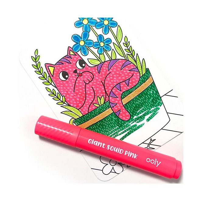 Ooly Undercover Art Hidden Pattern Coloring Activity, Smitten Kittens, Hidden Patterns, 6 Years+, 12.40 x 0.10 x 18.39cm, Black And White - 12 Pieces - Image 3