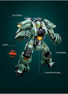 بيوينتي Transformable Mecha Building Blocks Kit - 542 PCS STEM Robot Toy for Adults  Kids (10+), Creative Ramadan Gift  Engineering Project (24x17x12cm)  - Image 4