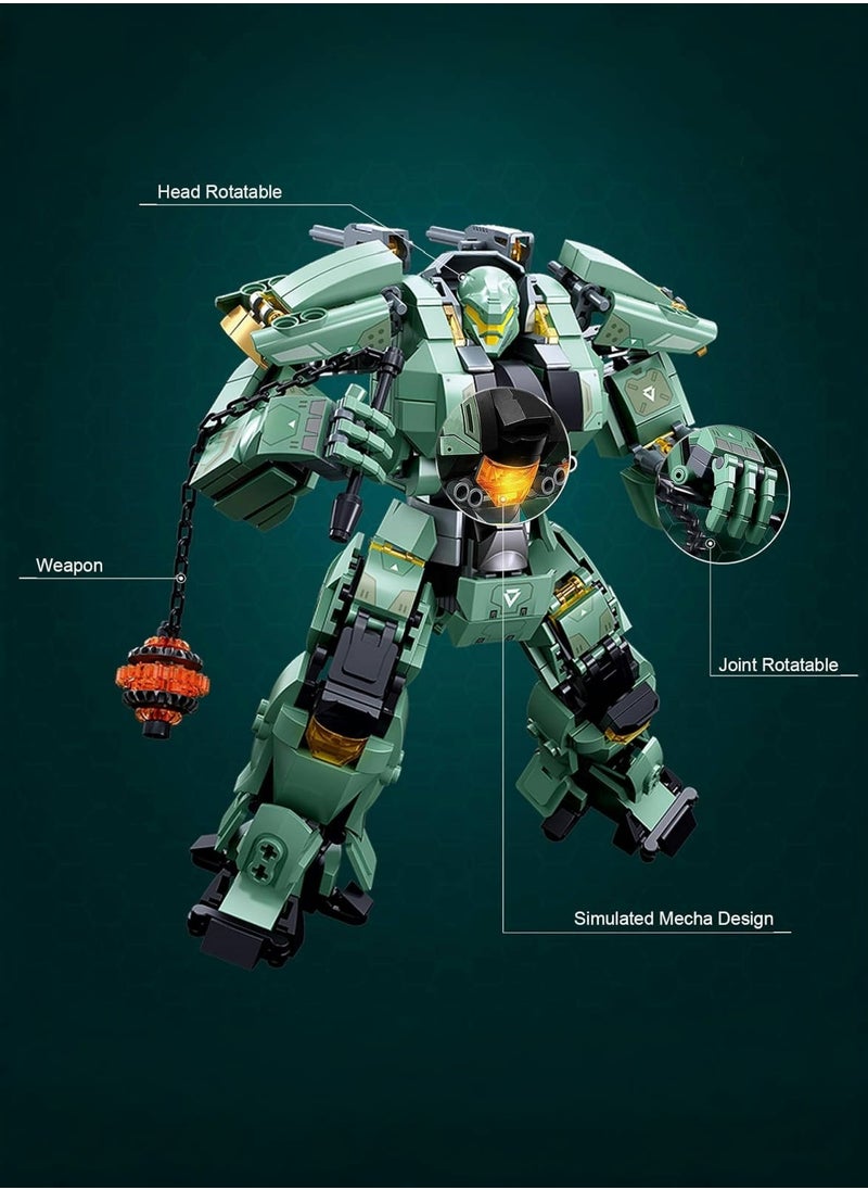 Beauenty Transformable Mecha Building Blocks Kit - 542 PCS STEM Robot Toy for Adults  Kids (10+), Creative Ramadan Gift  Engineering Project (24x17x12cm)  - Image 4
