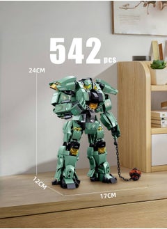 بيوينتي Transformable Mecha Building Blocks Kit - 542 PCS STEM Robot Toy for Adults  Kids (10+), Creative Ramadan Gift  Engineering Project (24x17x12cm)  - Image 3