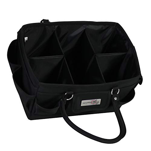 Everything Mary Deluxe Store & Tote Organizer – Black Craft Caddy with Handle – Collapsible Bag for Sewing, Scrapbooking, Art Supplies & DIY Project Organization - Image 5