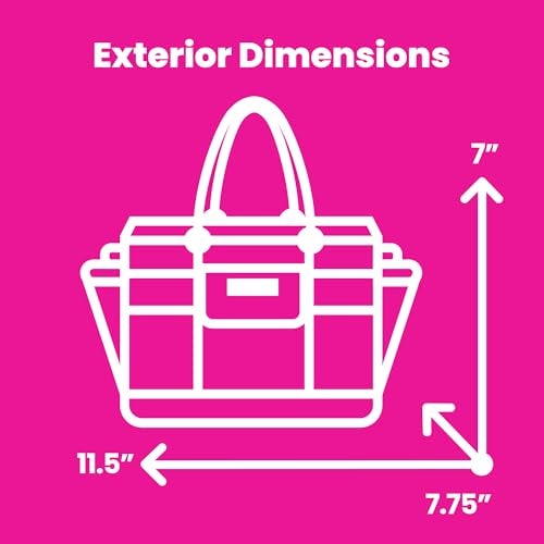 Everything Mary Deluxe Store & Tote Organizer – Black Craft Caddy with Handle – Collapsible Bag for Sewing, Scrapbooking, Art Supplies & DIY Project Organization - Image 3