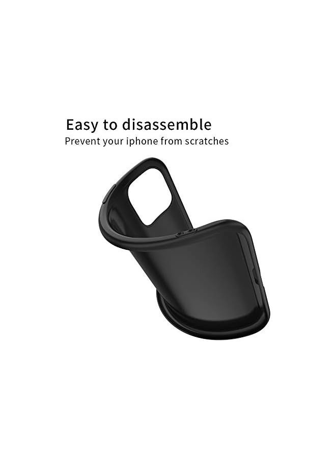 X-level iPhone 11 Pro Case, [Guardian Serie] Slim Fit Soft TPU Ultra Thin Mobile Phone Cover Matte Finish Coating Grip Phone Case for Women Compatible iPhone 11 Pro 5.8"- Black - Image 5