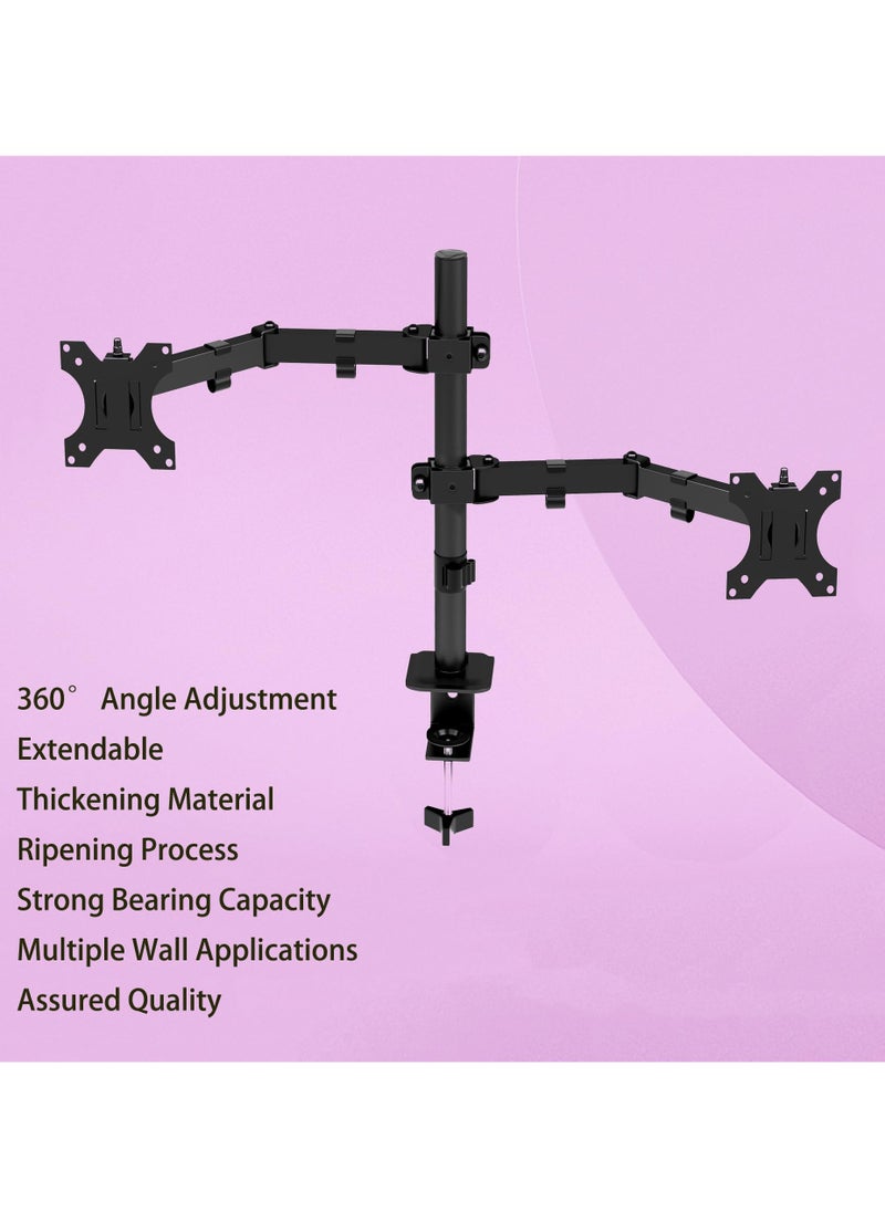 KYD - 14-28 Inch Dual Monitor Stand, Multidirectional control Dual Monitor Mount, Monitor Stand 2 Monitors, Ergonomic Adjustable Tilt/Swivel/Rotate - Image 1