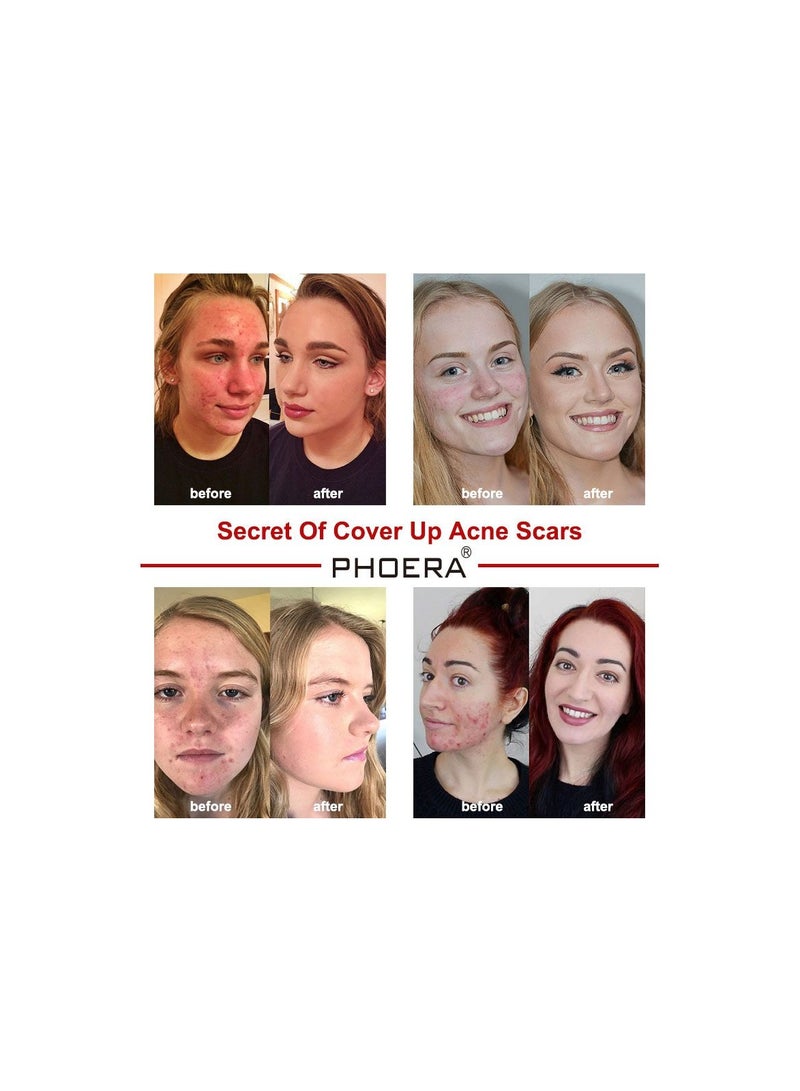 Phoera Liquid Foundation Natural Look 30ML 104 Buff Beige  2 Pack - Image 5