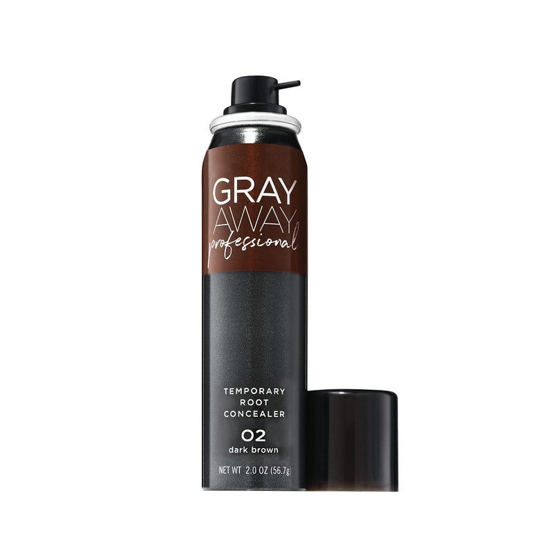 Gray Away رذاذ تصحيح الجذور المؤقت الاحترافي غراي أواي، بني داكن 2 أونصة - Image 1