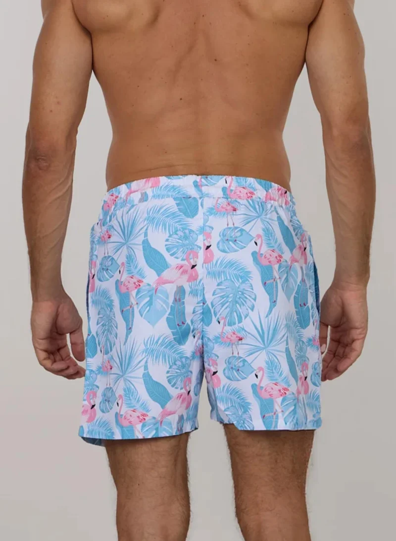 Just Nature Swim Shorts Peaceful Flamingo