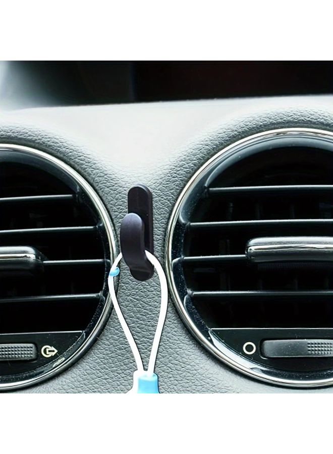 4pcs Black Car Hooks Heavy Duty Suction Cup Wall Mounted Organizers No Drill Installation - Image 3