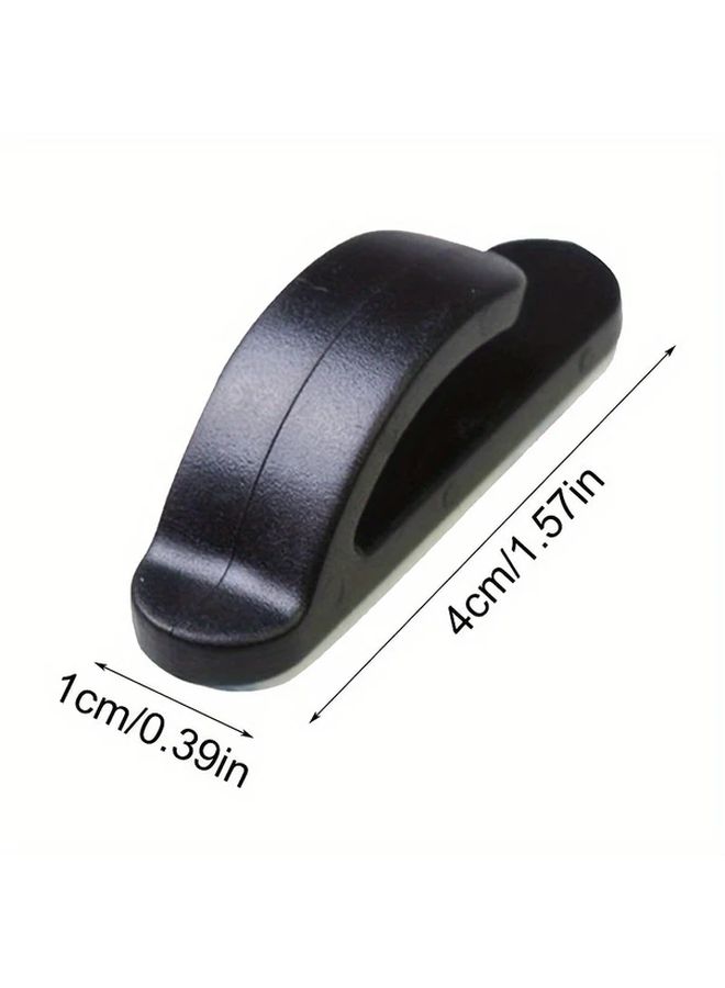 4pcs Black Car Hooks Heavy Duty Suction Cup Wall Mounted Organizers No Drill Installation - Image 4