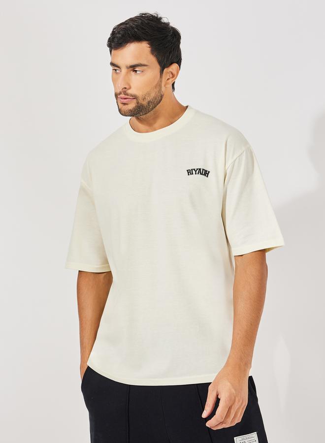 Styli Streetwear Back Varsity Print Oversized T-Shirt - Image 3