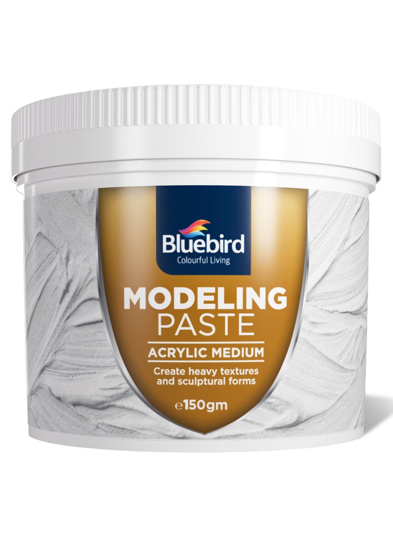 Bluebird Modelling Paste 150GM - High Density, Acrylic Medium - For Texture and Thickness, Dimension Additive