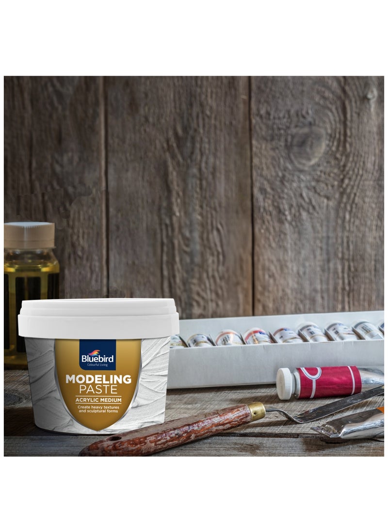 Bluebird Modelling Paste 150GM - High Density, Acrylic Medium - For Texture and Thickness, Dimension Additive