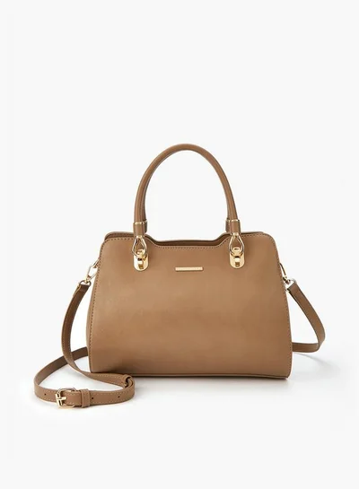 فلورا بيلا من شو إكسبرس Solid Tote Bag with Double Handle and Zip Closure