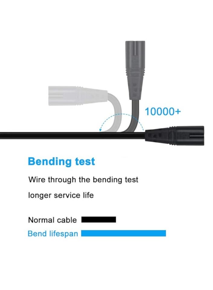 Terabyte كابل طاقة ذو طرفين لجهاز HP Envy/OfficeJet، Canon Pixma/Maxify، إبسون، Brother، طابعة Dymo Label Writer، سوني بلاي ستيشن 2/3/4 (PS2/PS3/PS4)، إكس بوكس ون إكس، إكس بوكس 1s - Image 3
