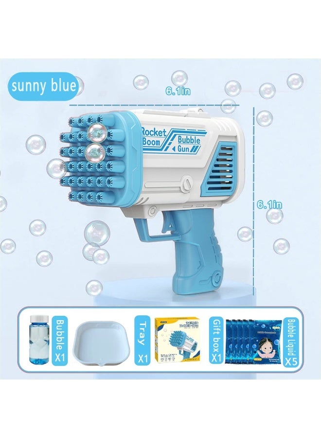 TOY GARDEN 36-Hole Electric Bubble Gun for Kids – Rechargeable Bubble Machine with Soap Solution, Indoor & Outdoor Toy for Toddlers and Girls - Image 4