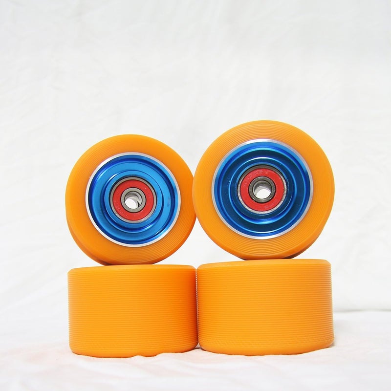 Z-FIRST 62mm Roller Skates Wheels Aluminum Alloy Speed Skate Wheels Replacement Wheels with Abec-9 Bearing (Pack of 4) - Image 2