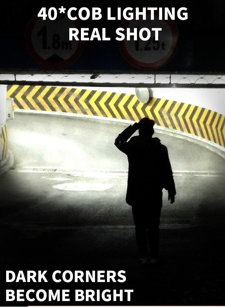 Safety Glasses with Lights,Cycling Glasses and Goggles - Safety Cycling Eyewear with TYPE-C Light Anti-Fog for Welding Sports Motorcycle Driving Fishing Women Men(1pcs Blue) - Image 4